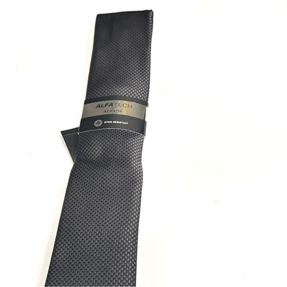 Alfani Men's Dove Slim Tie, Created for Macy's - Black - Picture 6 of 11
